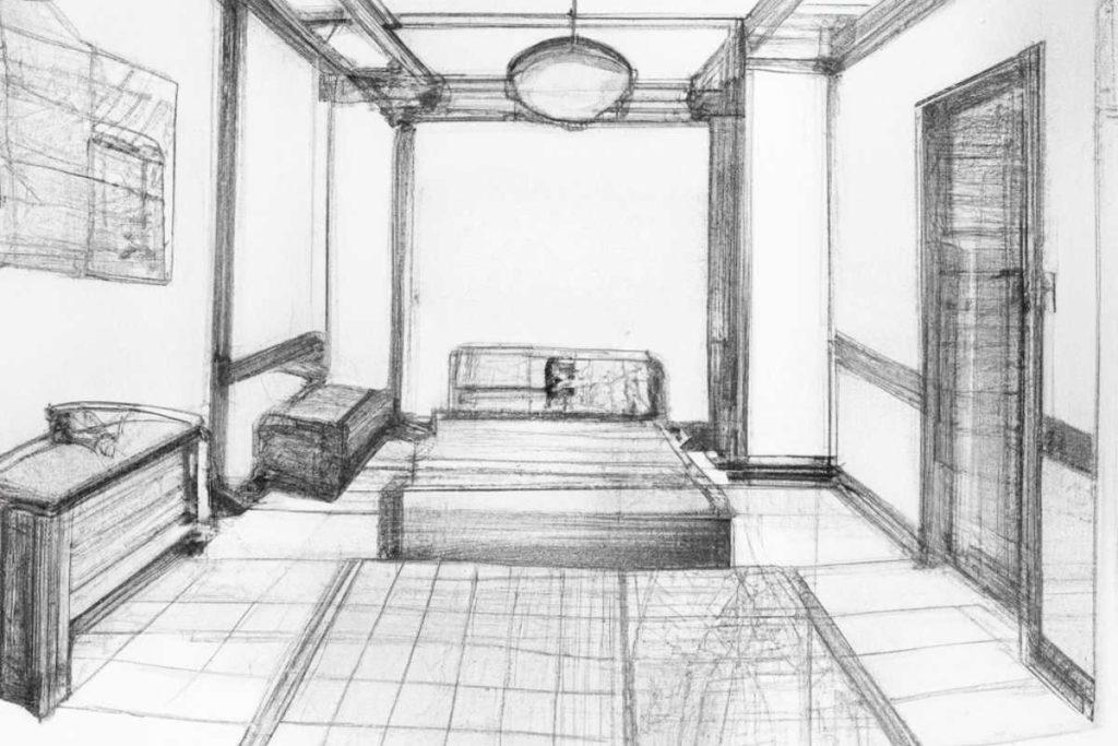 Feng Shui Schlafzimmer Zeichnung